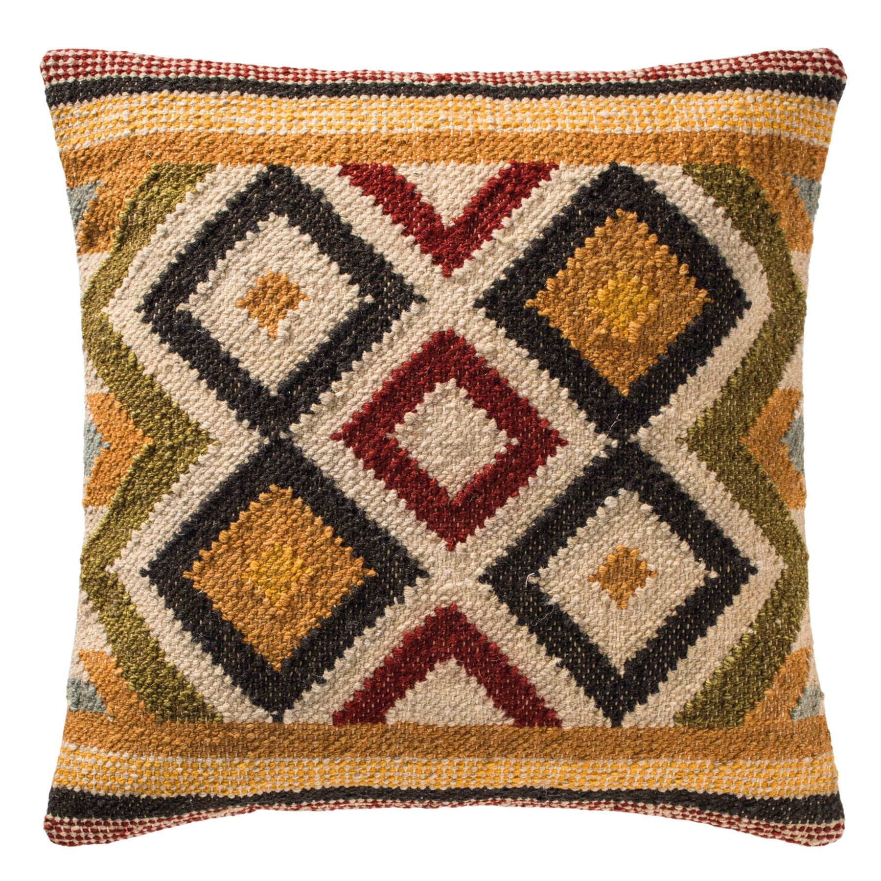 Indian Arts Bukhara Kilim Cushion Cover CC89DB (45 x 45cm)