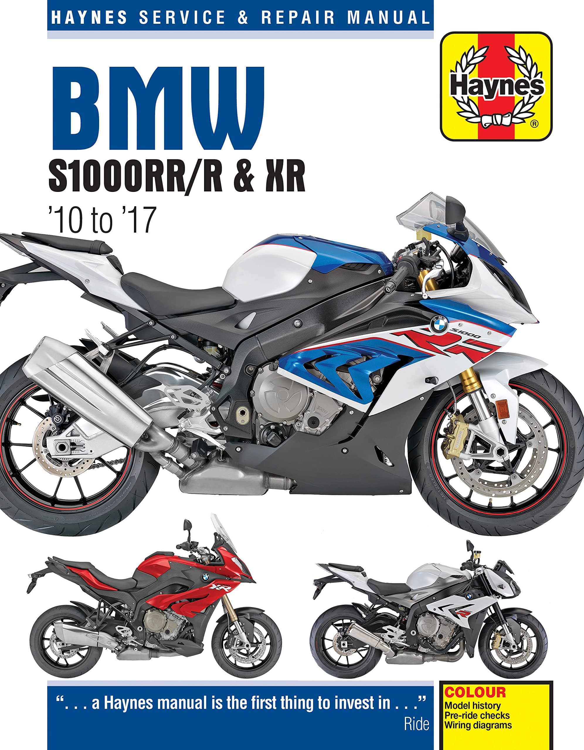 – Haynes Bmw S1000RR/R & XR '10 to '17 Service and Repair Manual