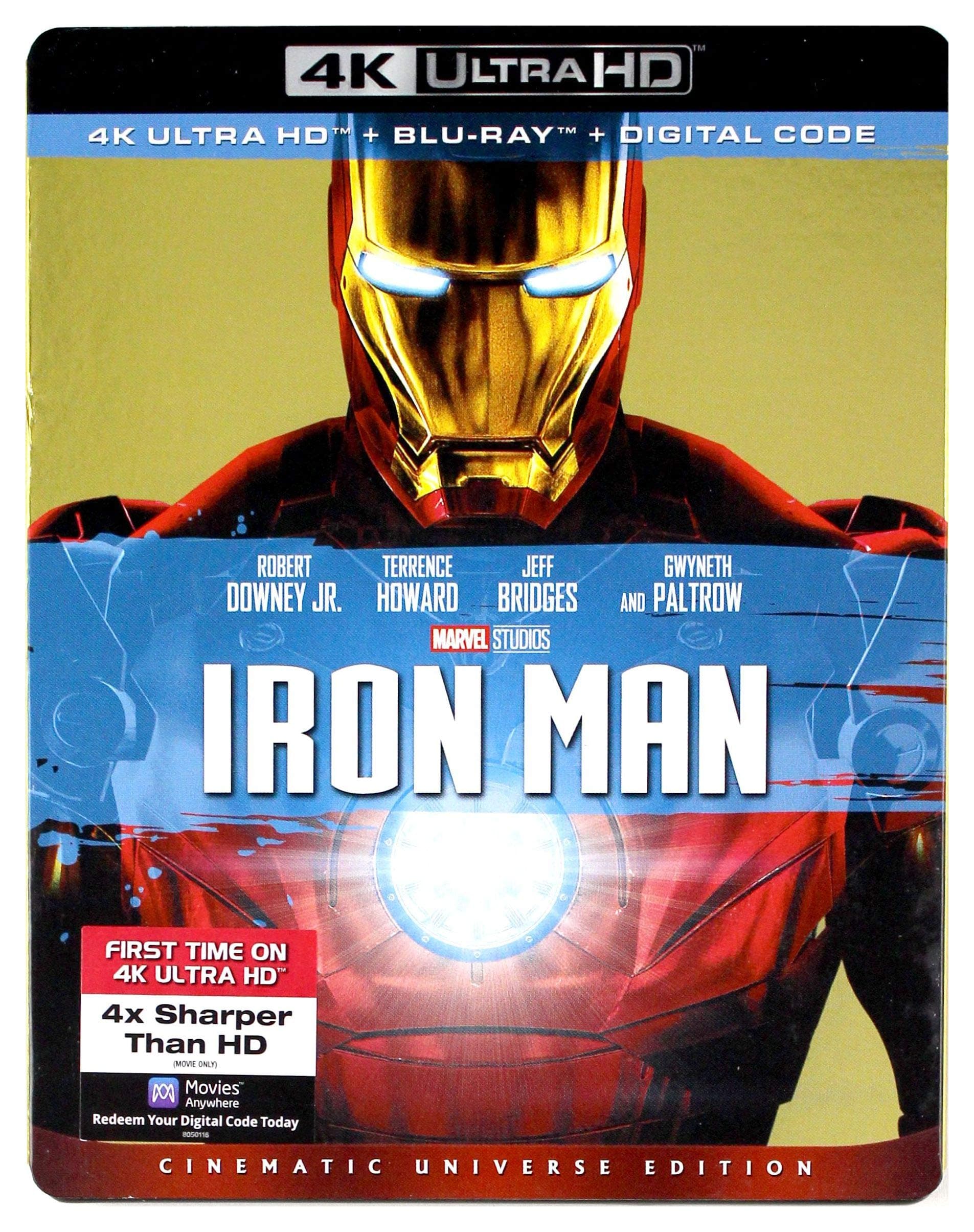 Iron Man 4K UHD [Blu-Ray] [Region Free] (English audio)