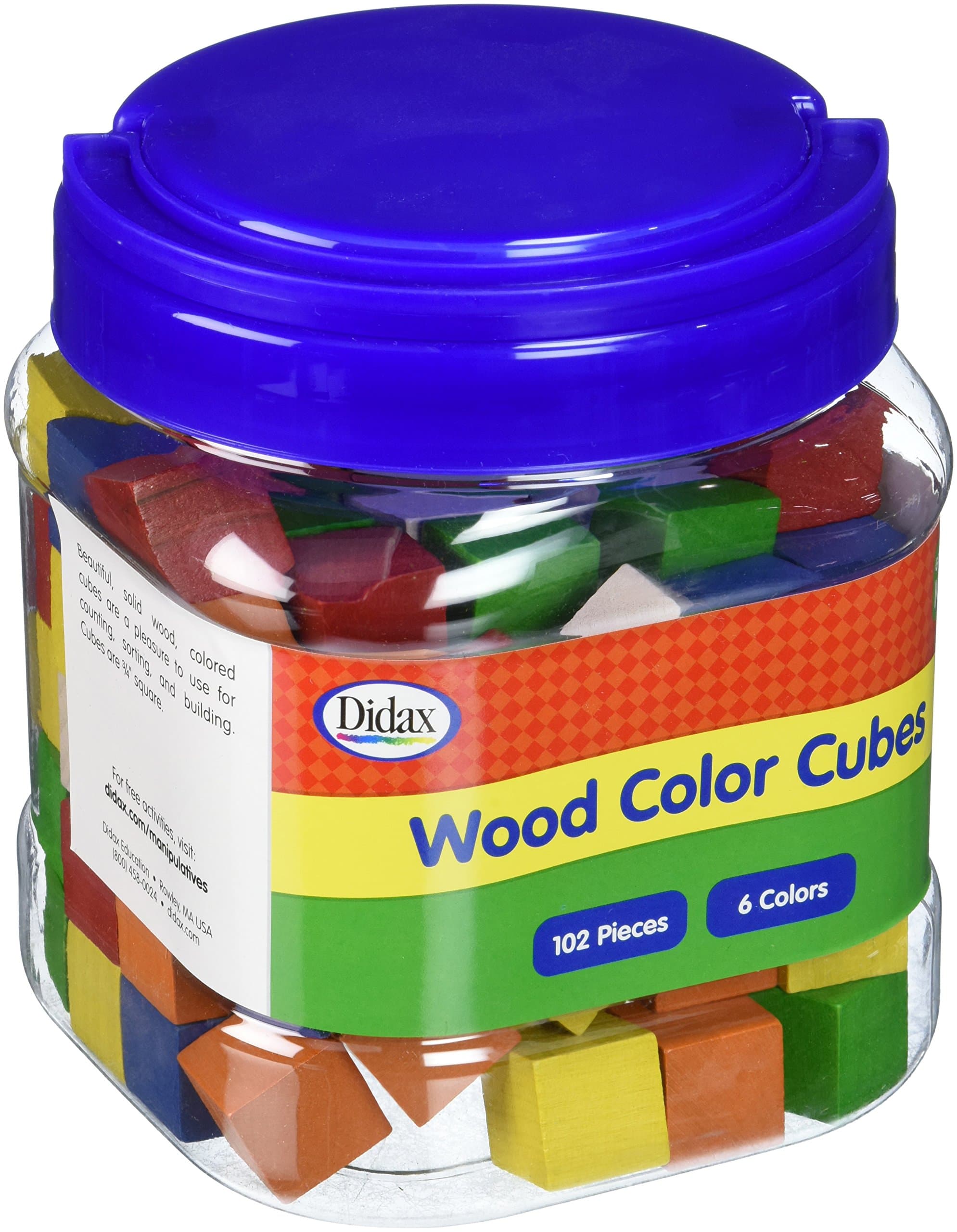 Educational Resources Color Cubes, Wooden, 102 Pcs (2-502)