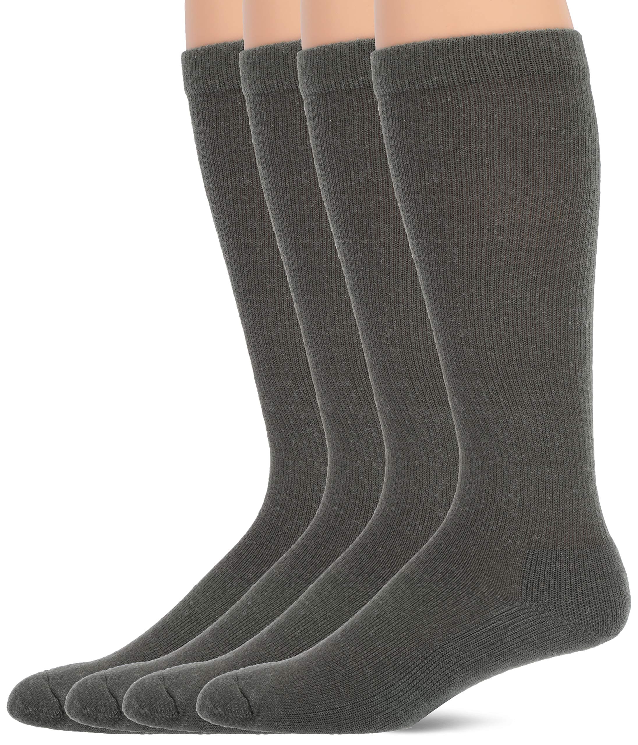 Men's Jefferies Unisex Military Merino Wool Tactical Over the Calf Boot Socks 4 Pack