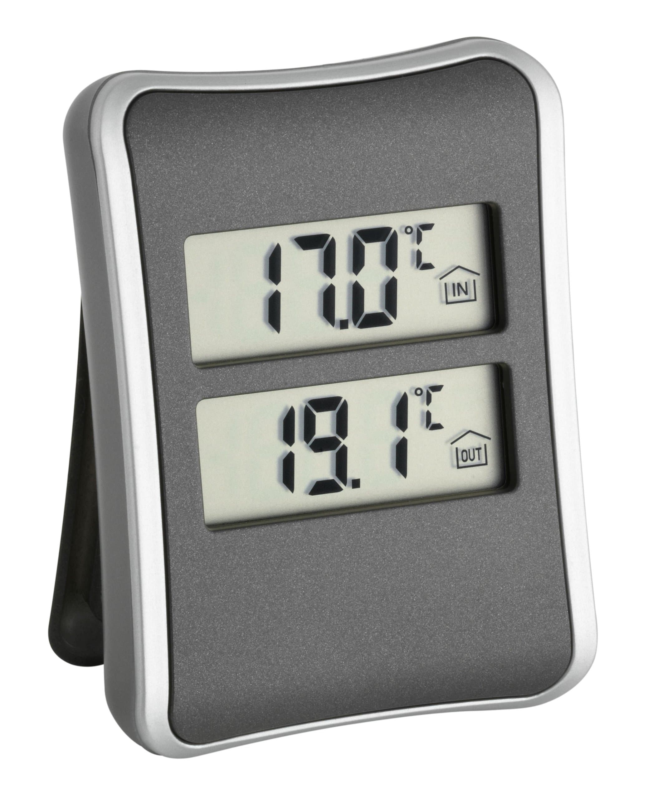 30.1044 Digital Indoor/Outdoor Thermometer - Black