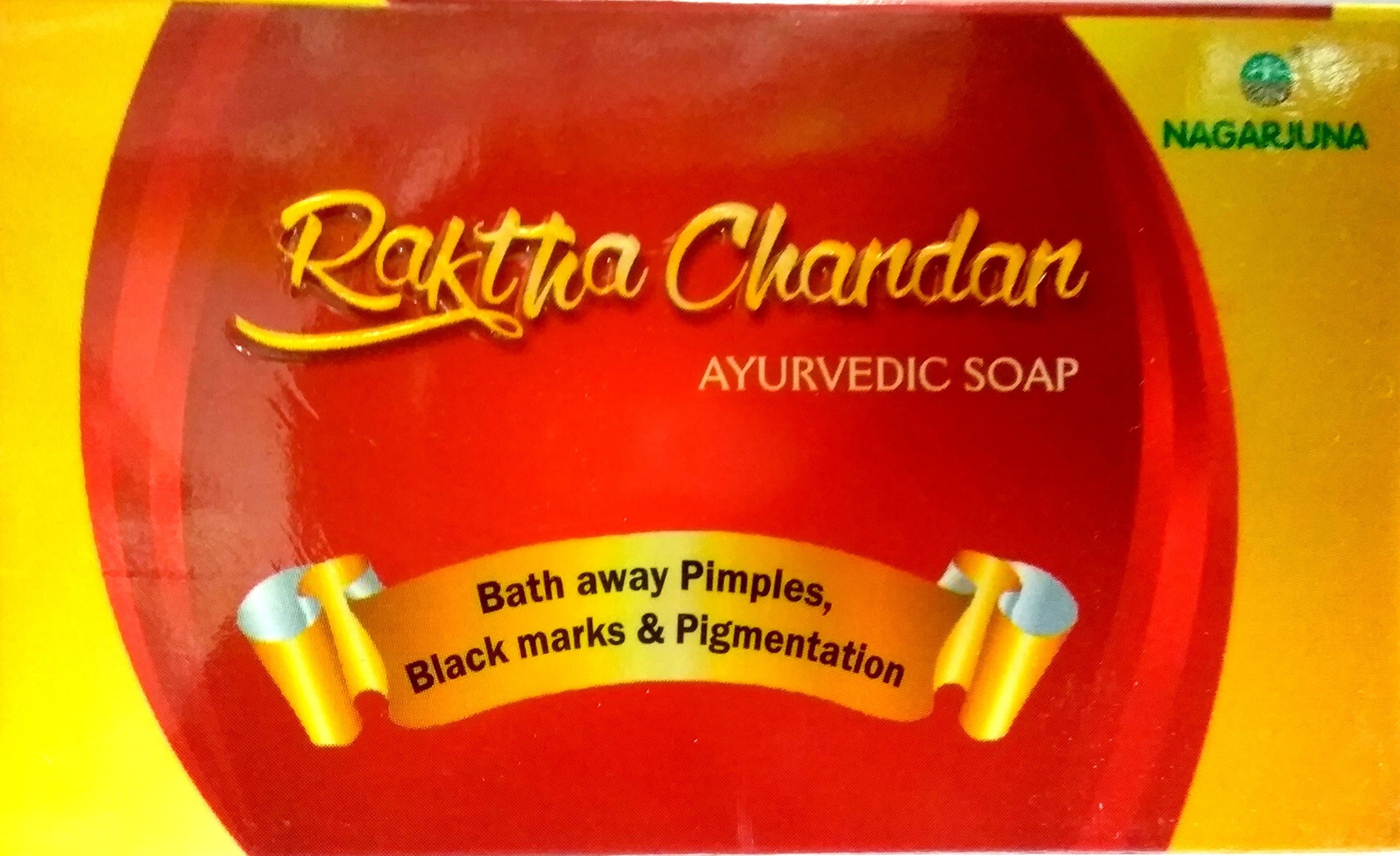 Nagarjuna Raktha Chandan Ayurvedic Soap,75Gm(Pack Of 4), 300G