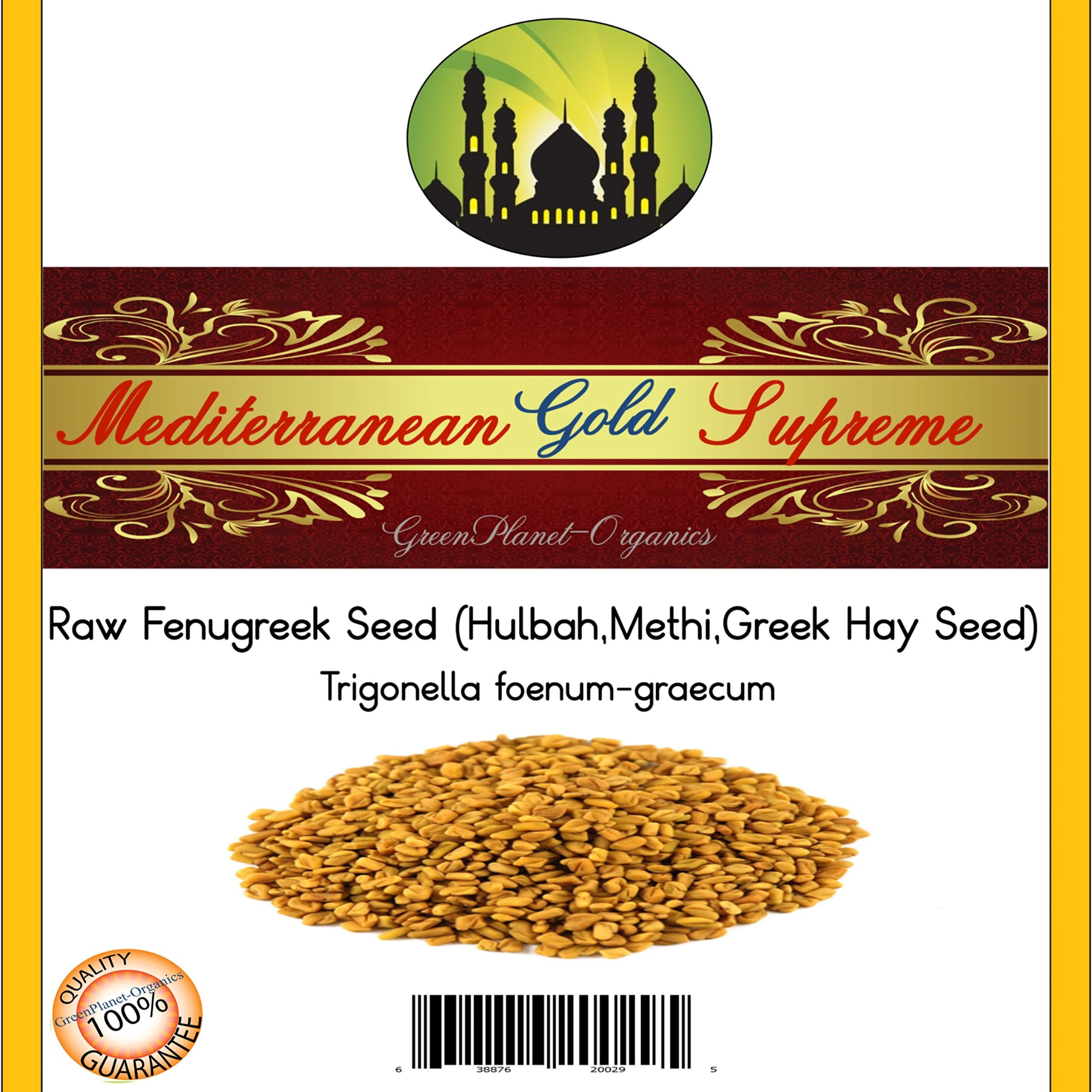 20 LBS Wholesale Priced Organic Fenugreek Seeds Raw Food (Methi, Hulbah, Greek Hay Seed)