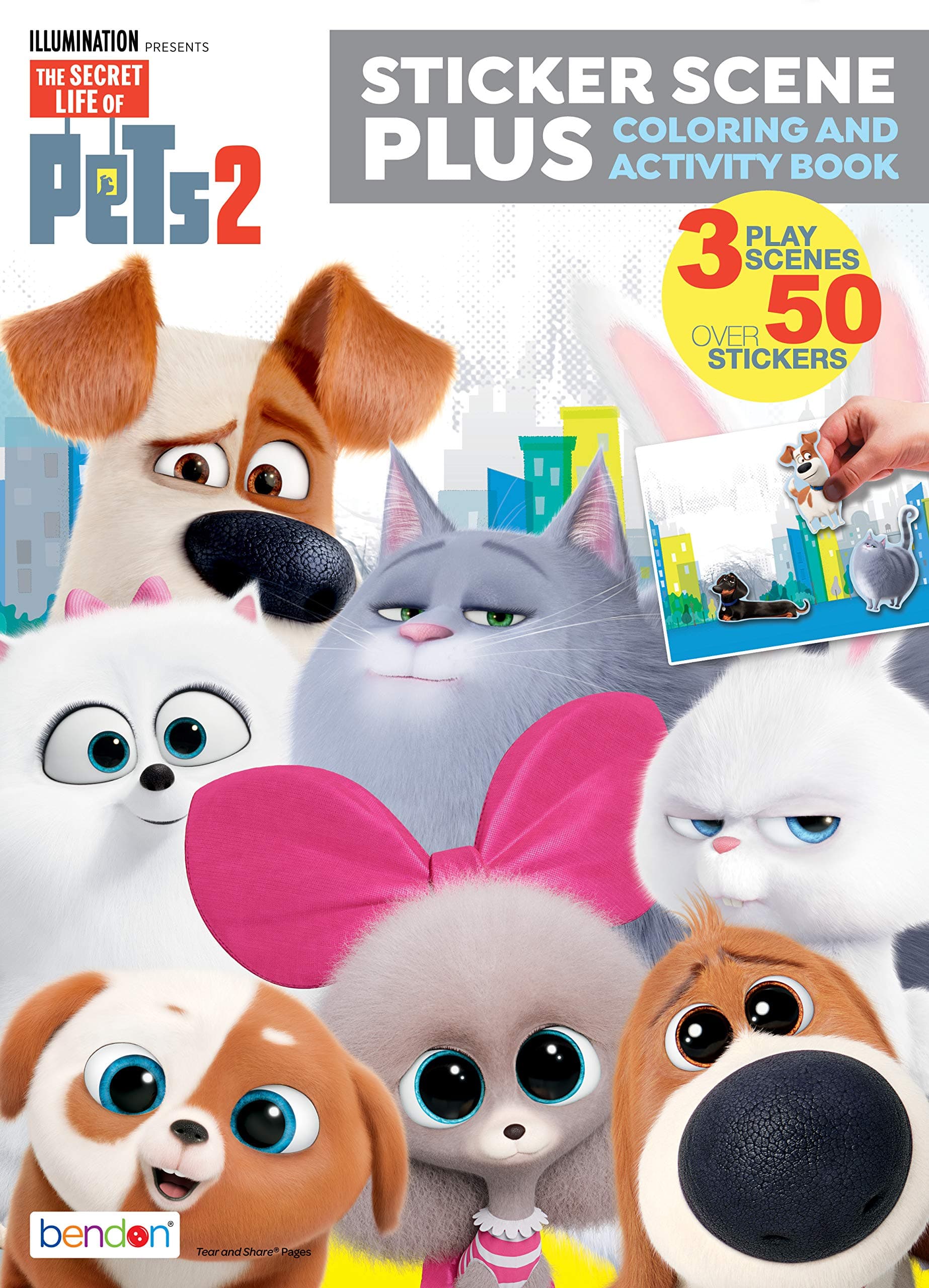 Secret Life of Pets Coloring and Activity Book Sticker Scene Plus 42510