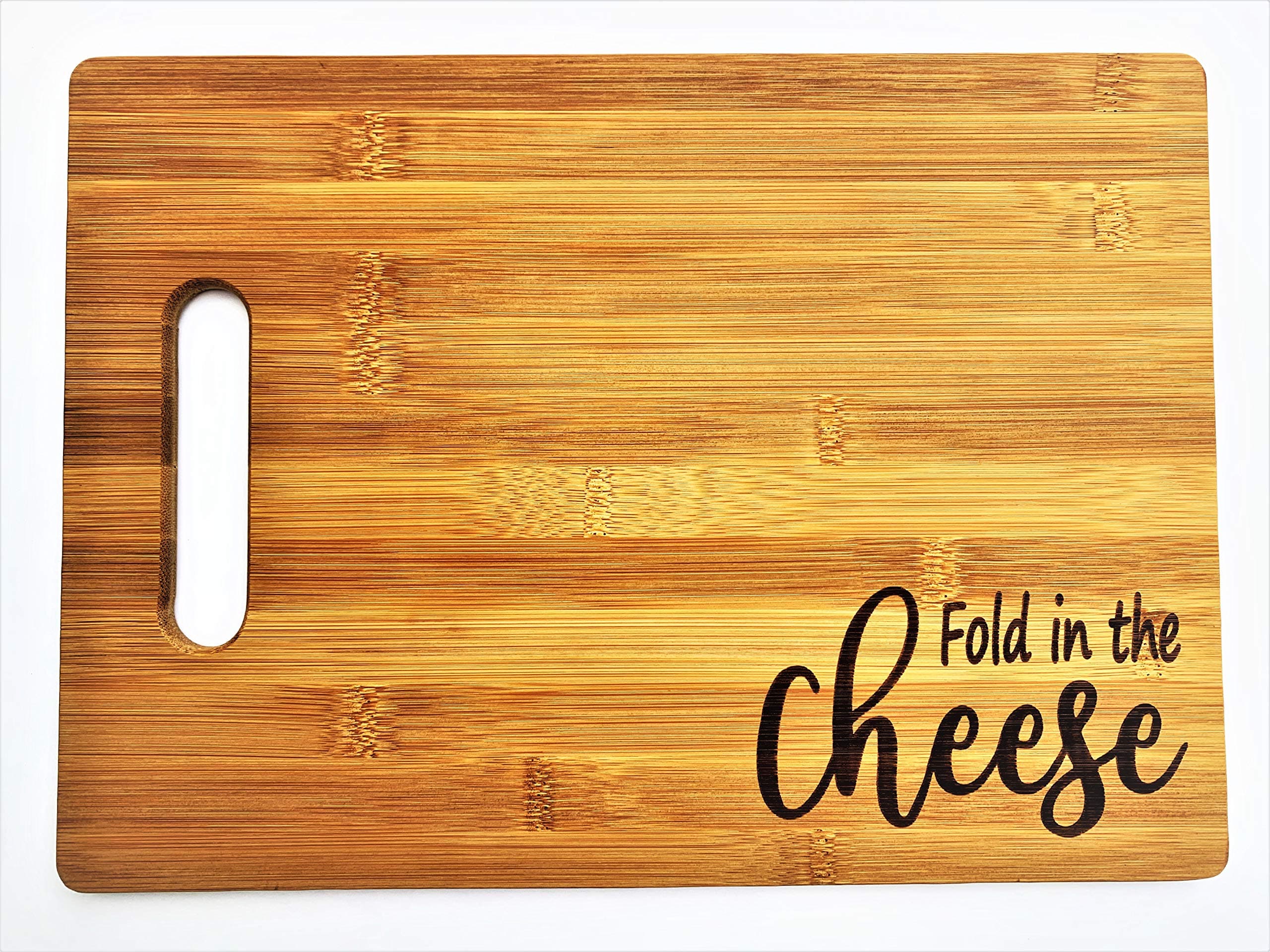 Fold in the Cheese Schitt's Creek sustainable Bamboo Cutting Board 9.5x13"