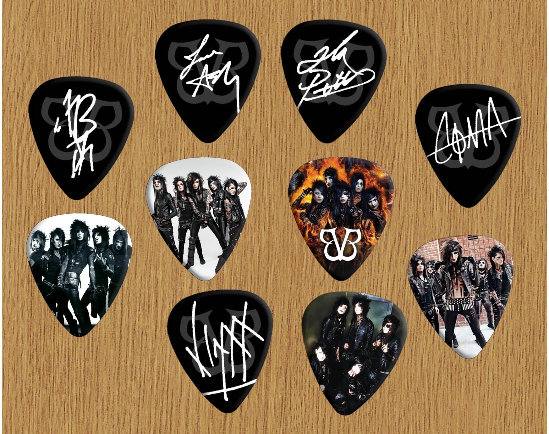 Printed Picks Company Black Veil Brides Loose Guitar Picks X 10 (Limited to 500 sets of 10 Picks)