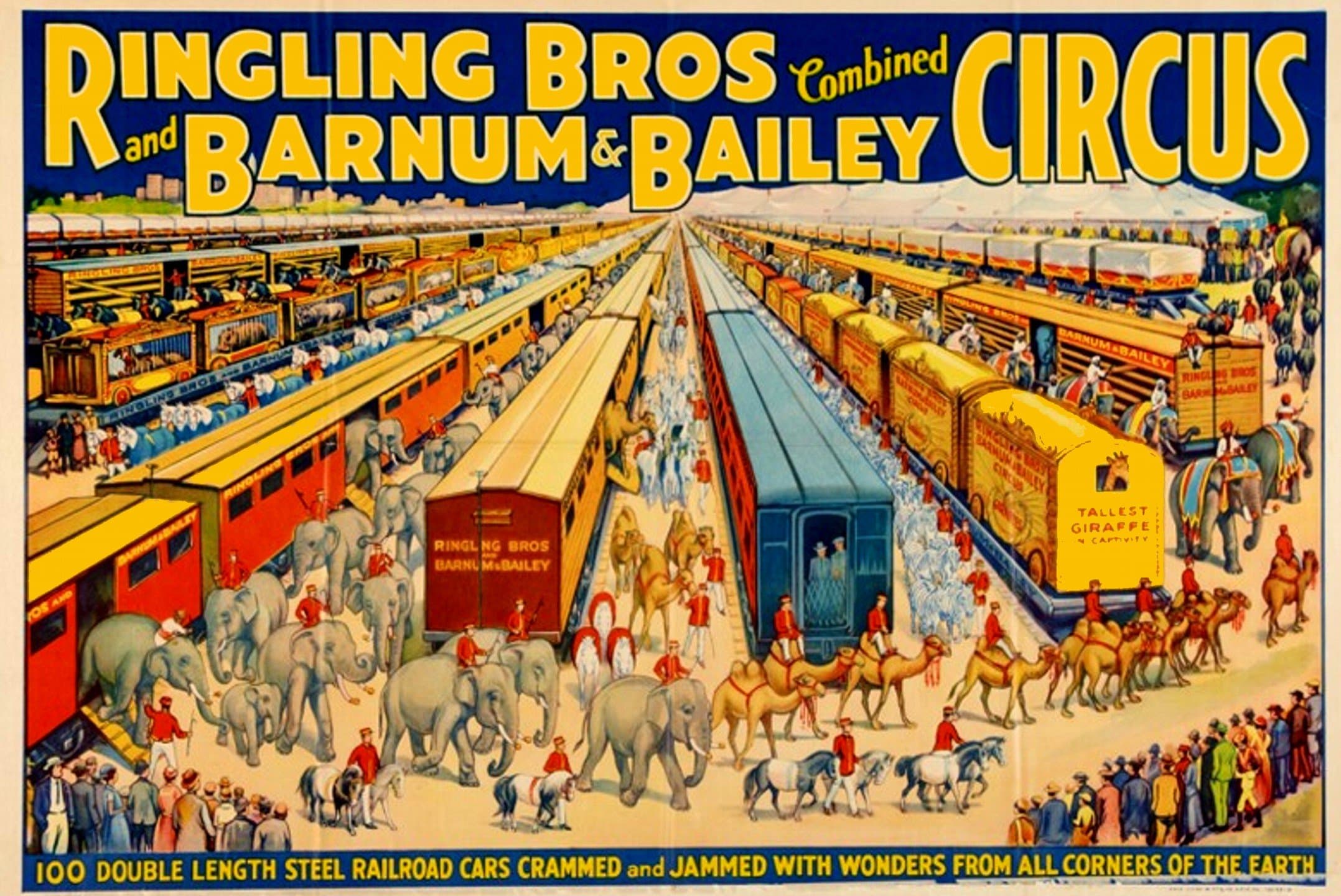 Gatsbe Exchange Vintage Posters XXL Poster Ringling Bros. and Barnum & Bailey Circus Poster 1938 20x30