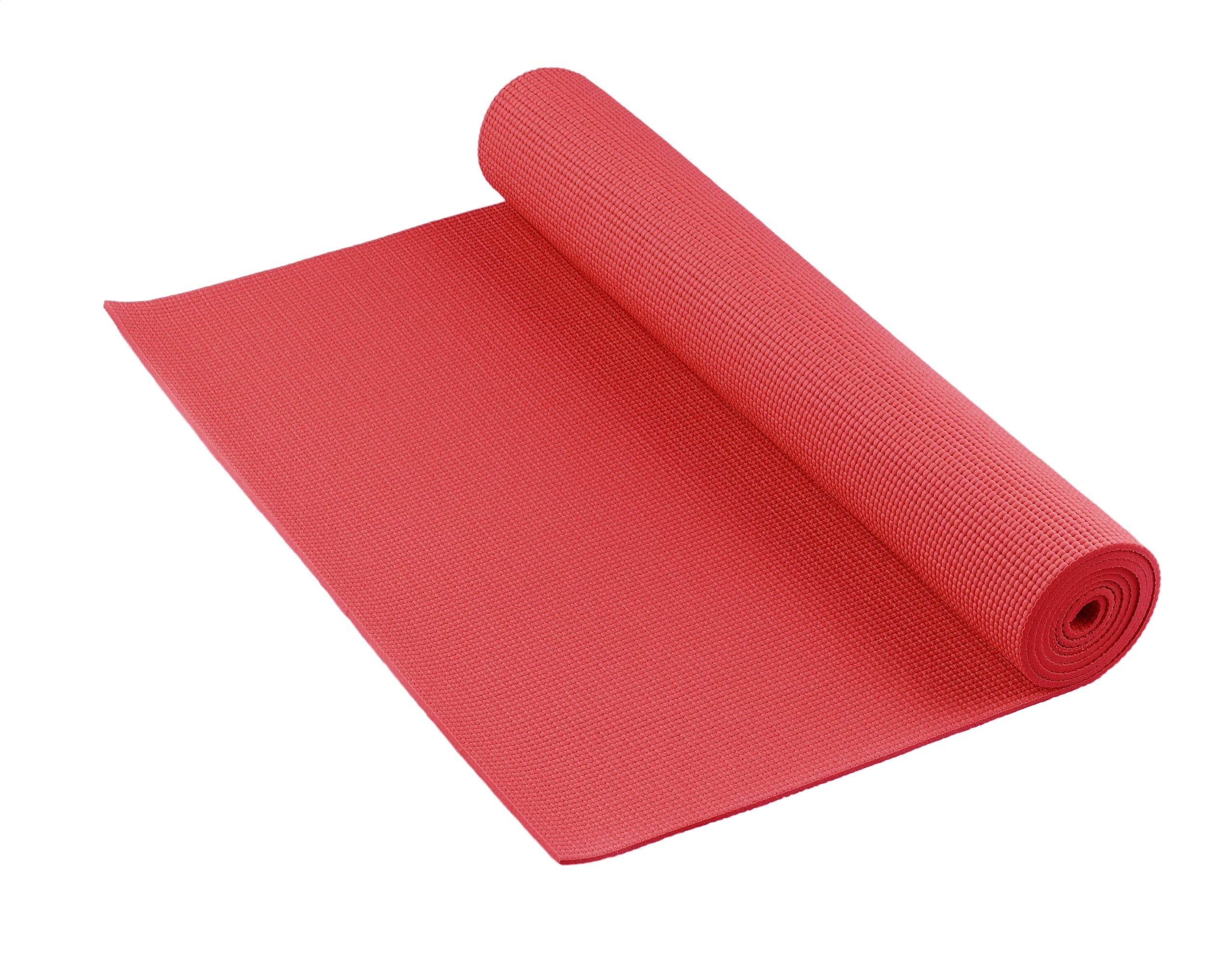 Milliard 1/4" Extra Thick Extremely Durable, Non-Slip Premium Yoga Mat/Exercise Mat, Toxin Free – 72” x 24” - Red