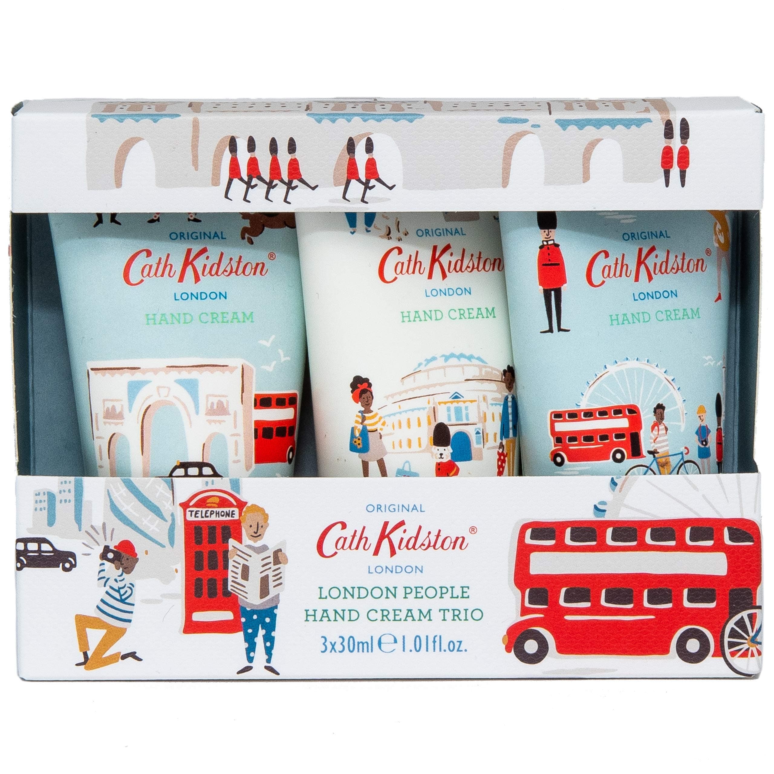 Cath Kidston London People Hand Cream Trio Gift Box Travel Size, 3 x 30ml ,FG7489CK