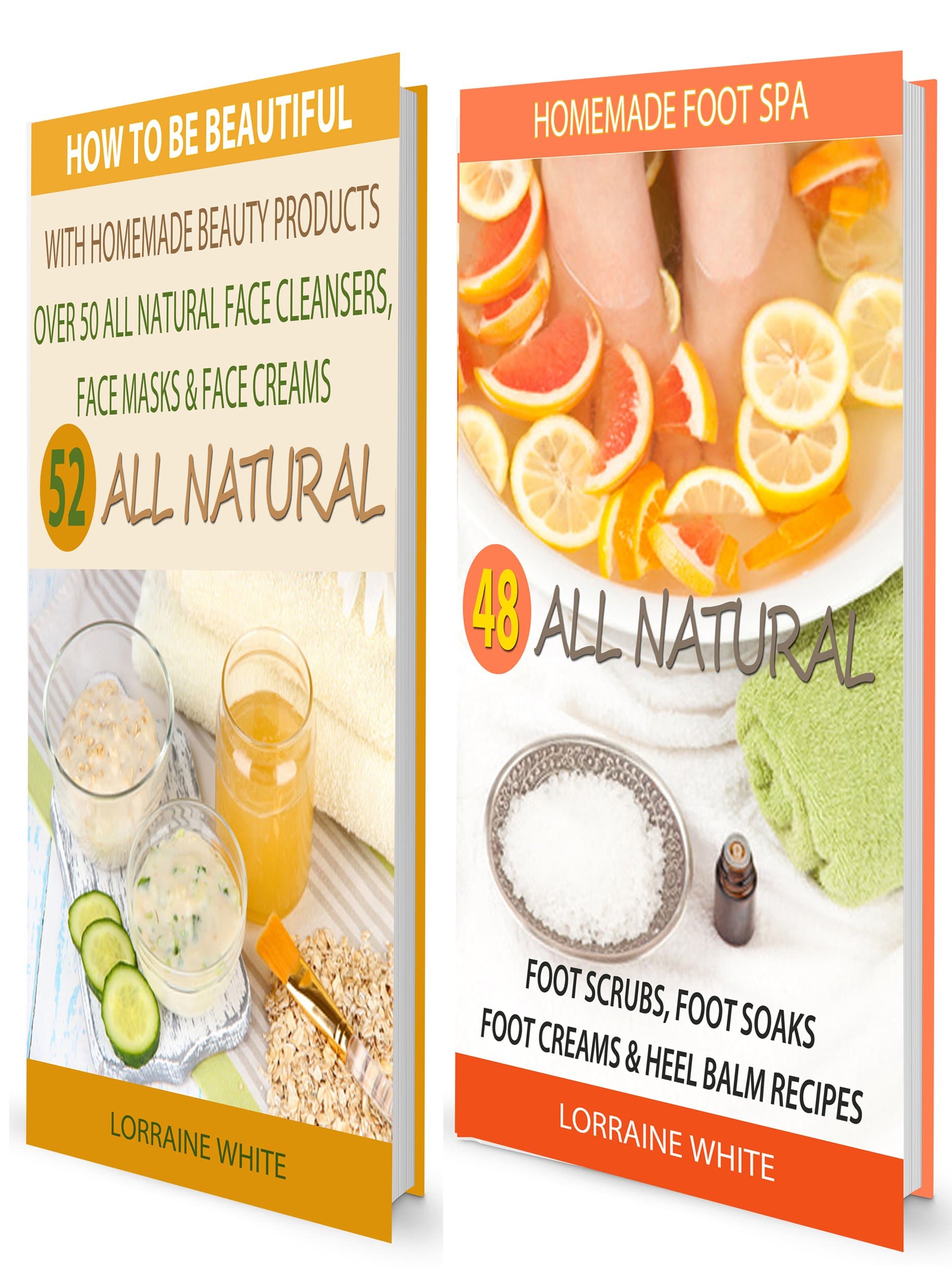 Homemade Beauty Products : Over 50 All Natural Recipes For Face Masks, Facial Cleansers & Face Creams & Homemade Foot Spa : 48 All Natural Foot Soak, Foot ... Balms (BOX SET 4) (All Natural Box Set)