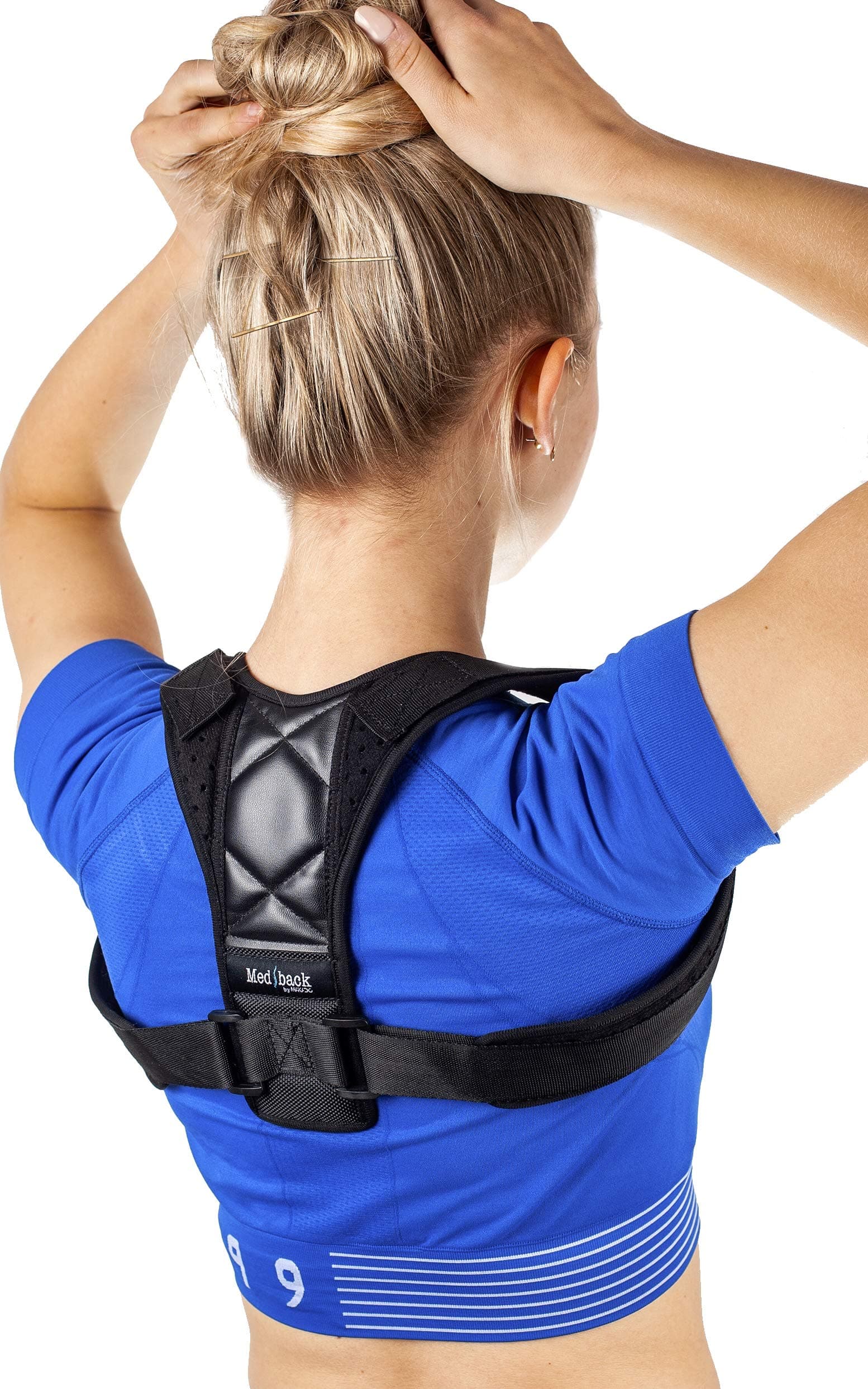 MEDBACK Poor Posture Corrector and Clavicle Back Support for Men and Women Eliminates Rounded Shoulders and Hunchback