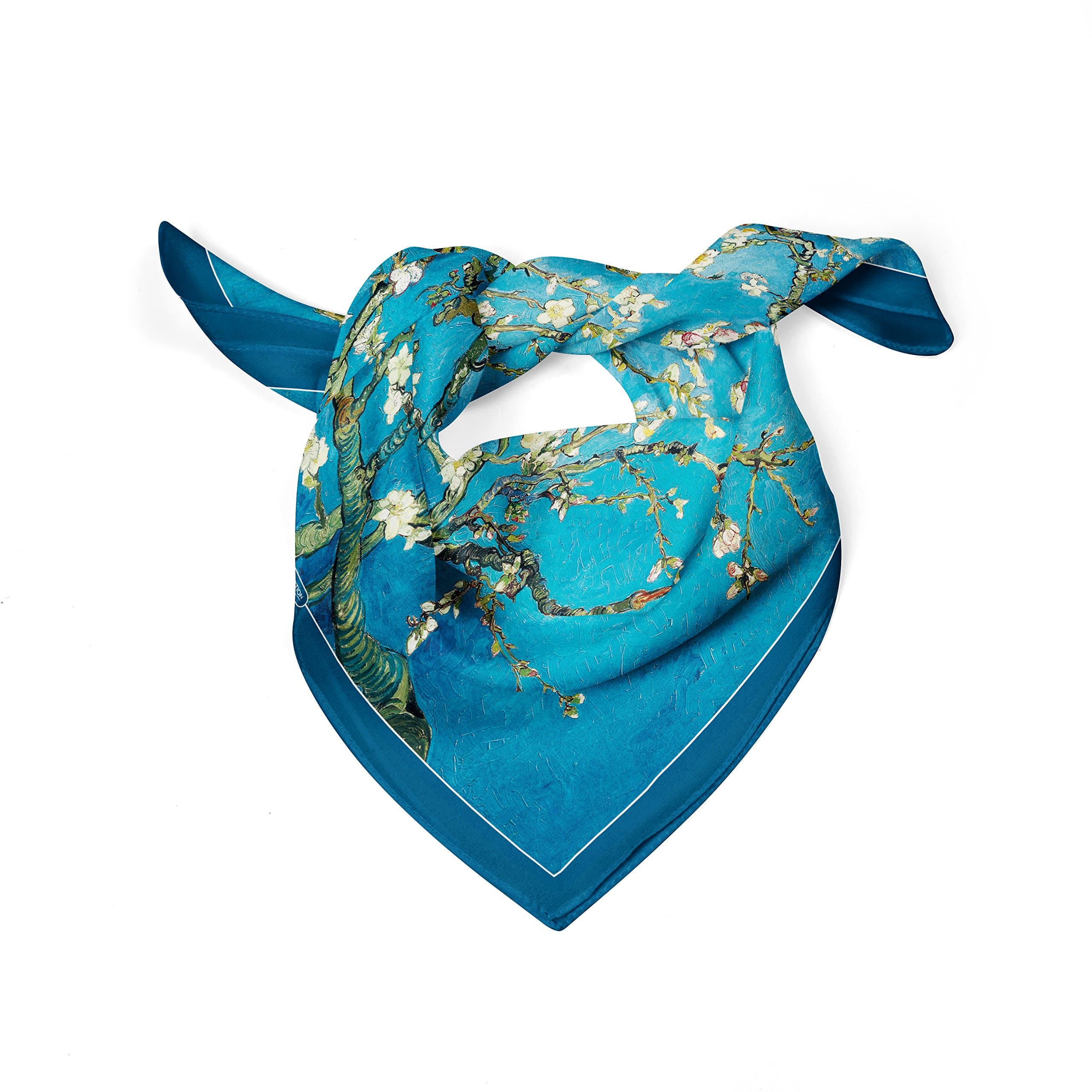 EZ Collection Fashion Women's 100% Pure Silk Twill Bandana Square Scarf Size:53×54 cm