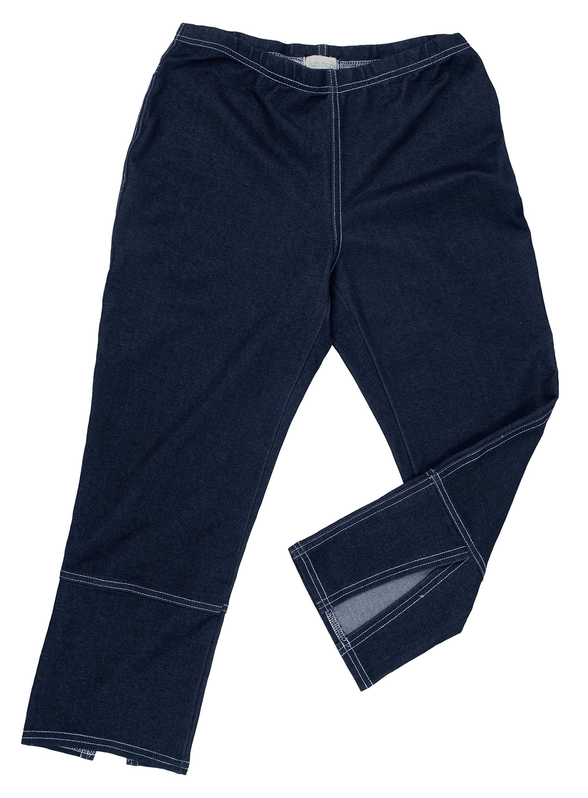 Women’s Malibu Capri Knit Denim Back Slit Resort Wear Made in USA