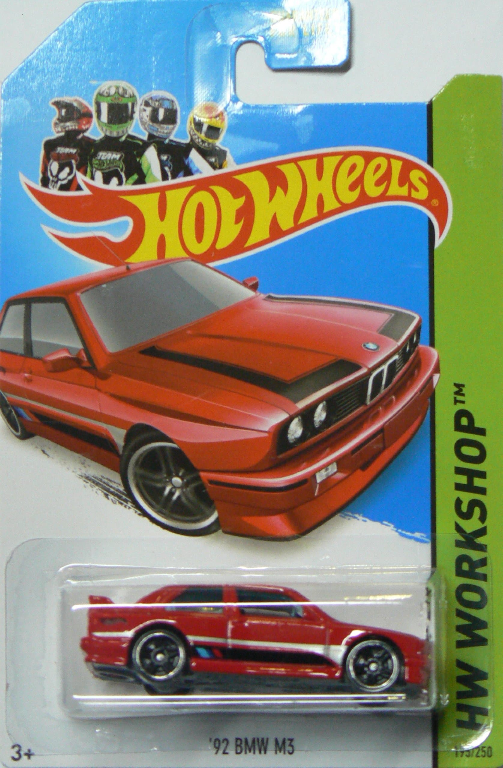 2014 Hw All Stars Workshop Red '92 Bmw M3 195/250