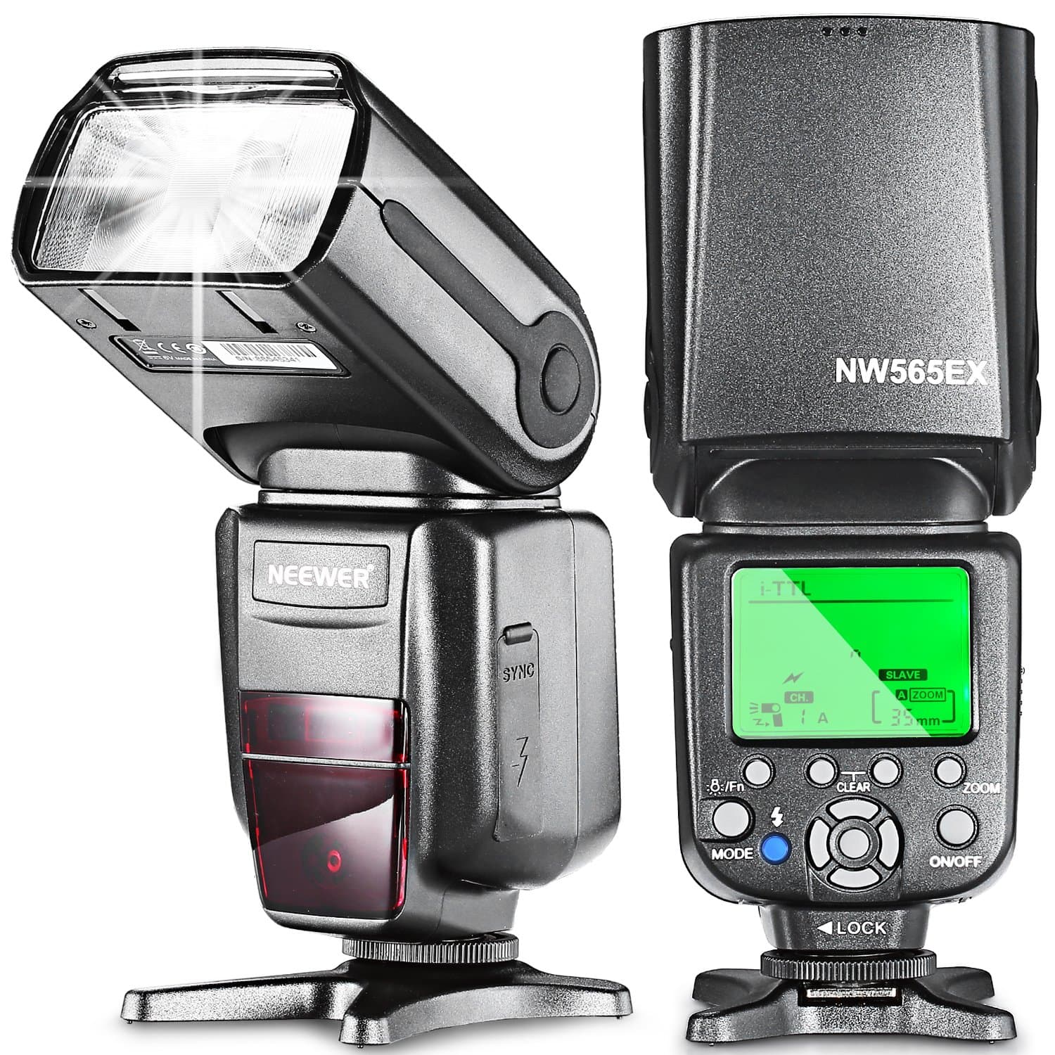 Neewer NW565EX i-TTL Slave Flash Speedlite for D7200 D7100 D7000 D5500 D5300 D5200 D5100 D5000 D3300 D3200 D3100 D3000 and Other Nikon DSLR Cameras