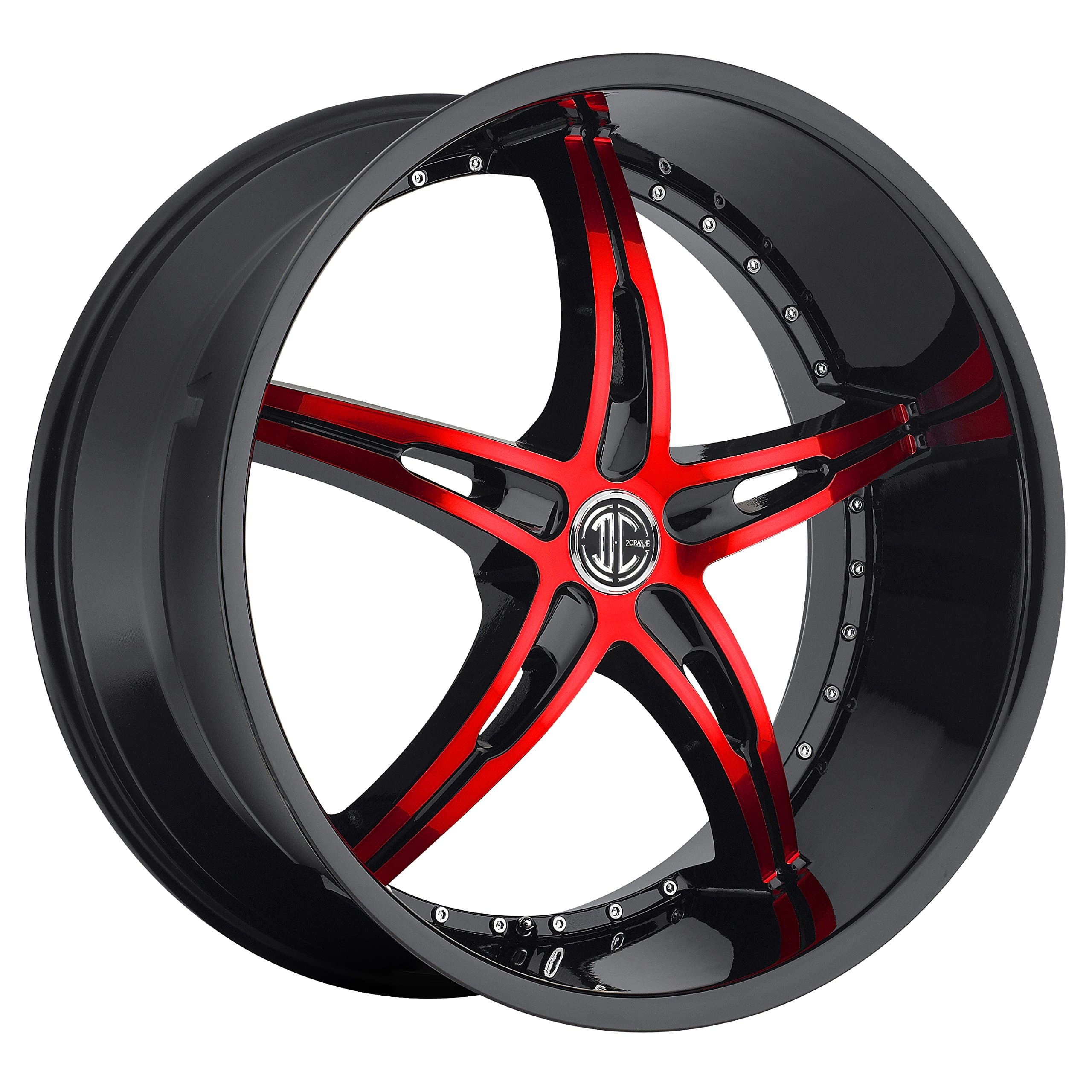 Fiero by 2Crave No.14 Gloss Black Wheel with Painted (22 x 10.5 inches /5 x 115 mm, 20 mm Offset)