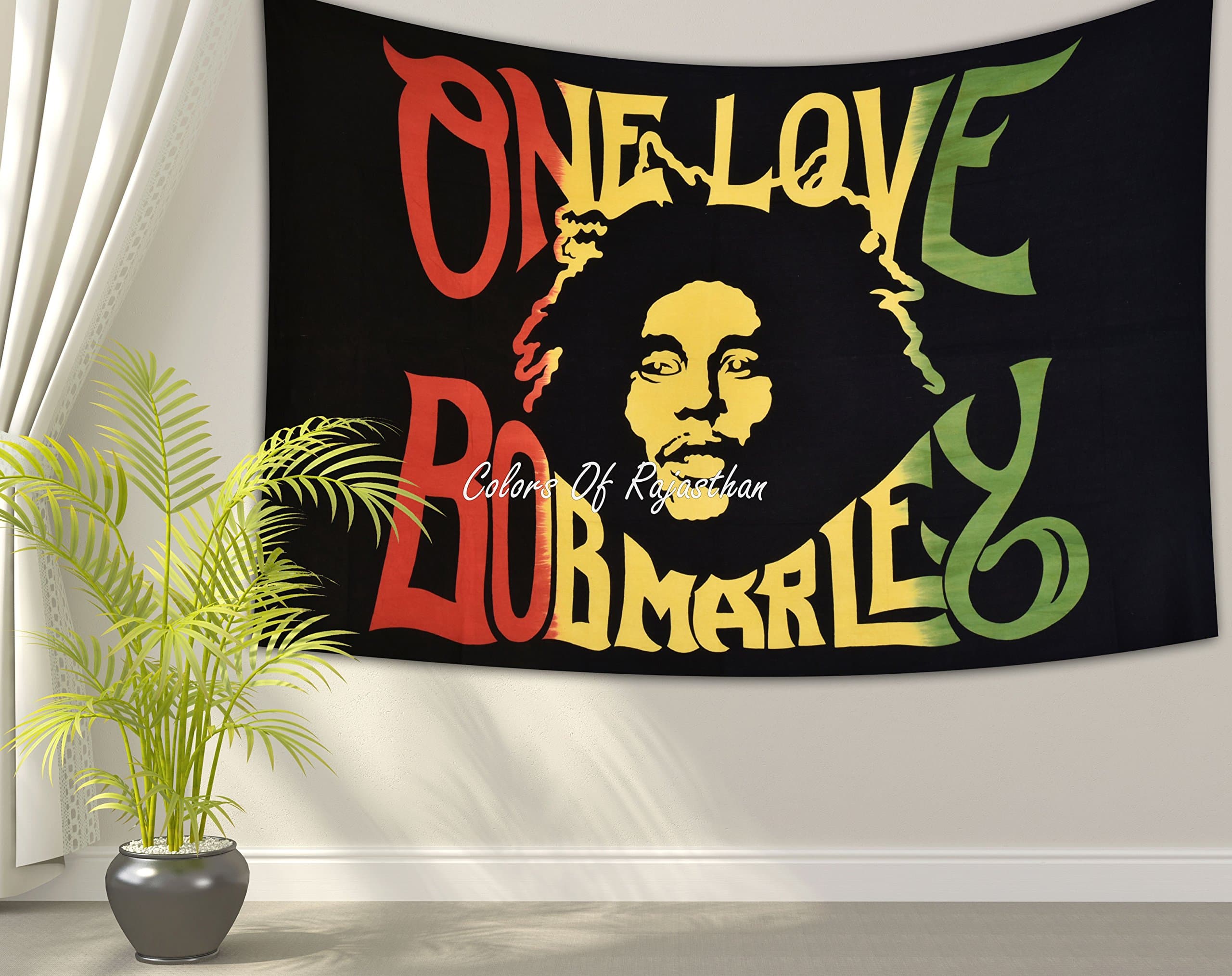 Colors Of Rajasthan Rasta Dye Tapestry Indian Wall Hanging Hippie Decor Bohemian Bedding Single Boho Picnic Throw Gypsy Beach Blanket One Love Reggae Tapestries