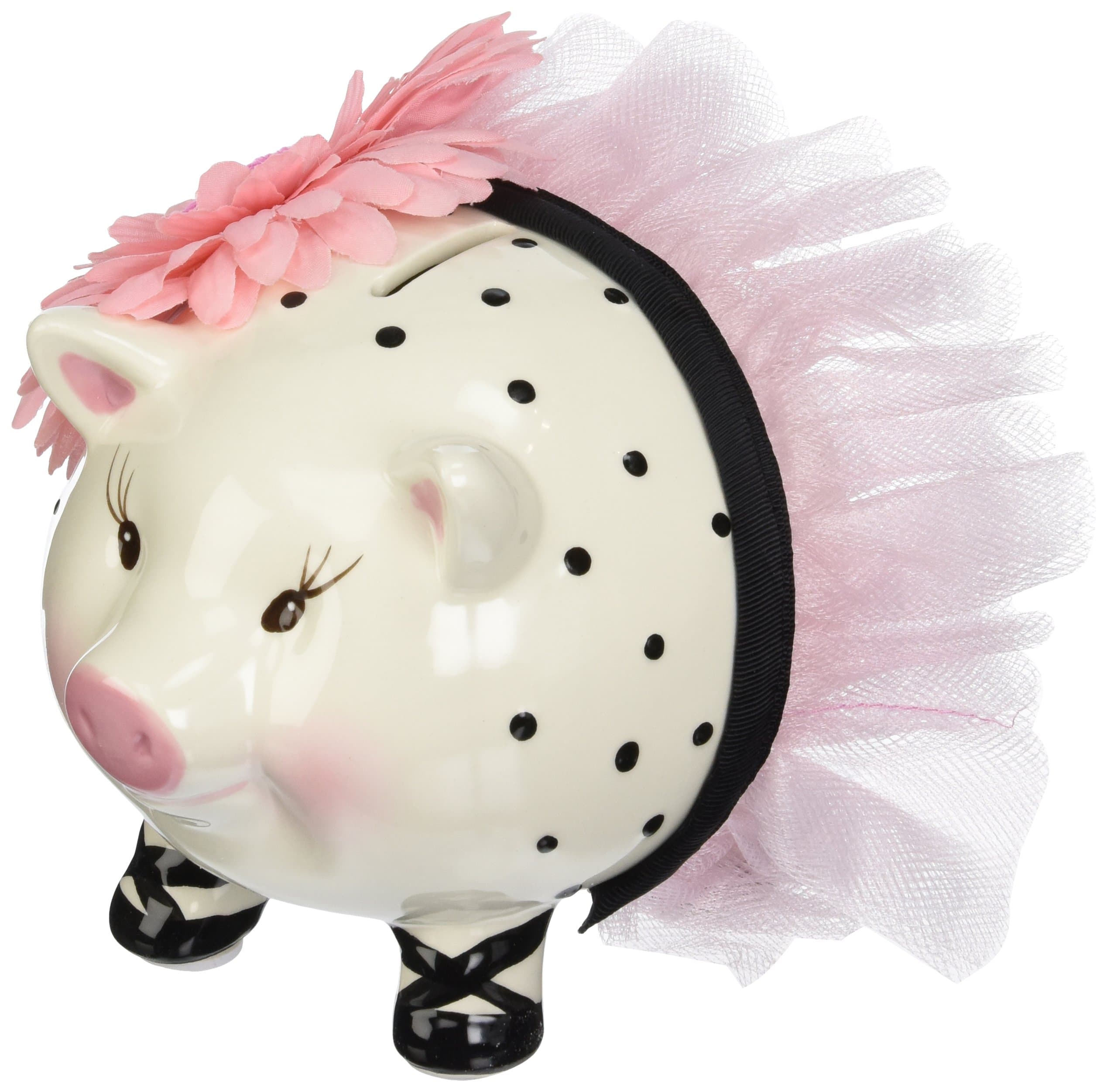 Mud Pie Baby Perfectly Princess Large Ceramic Piggy Bank