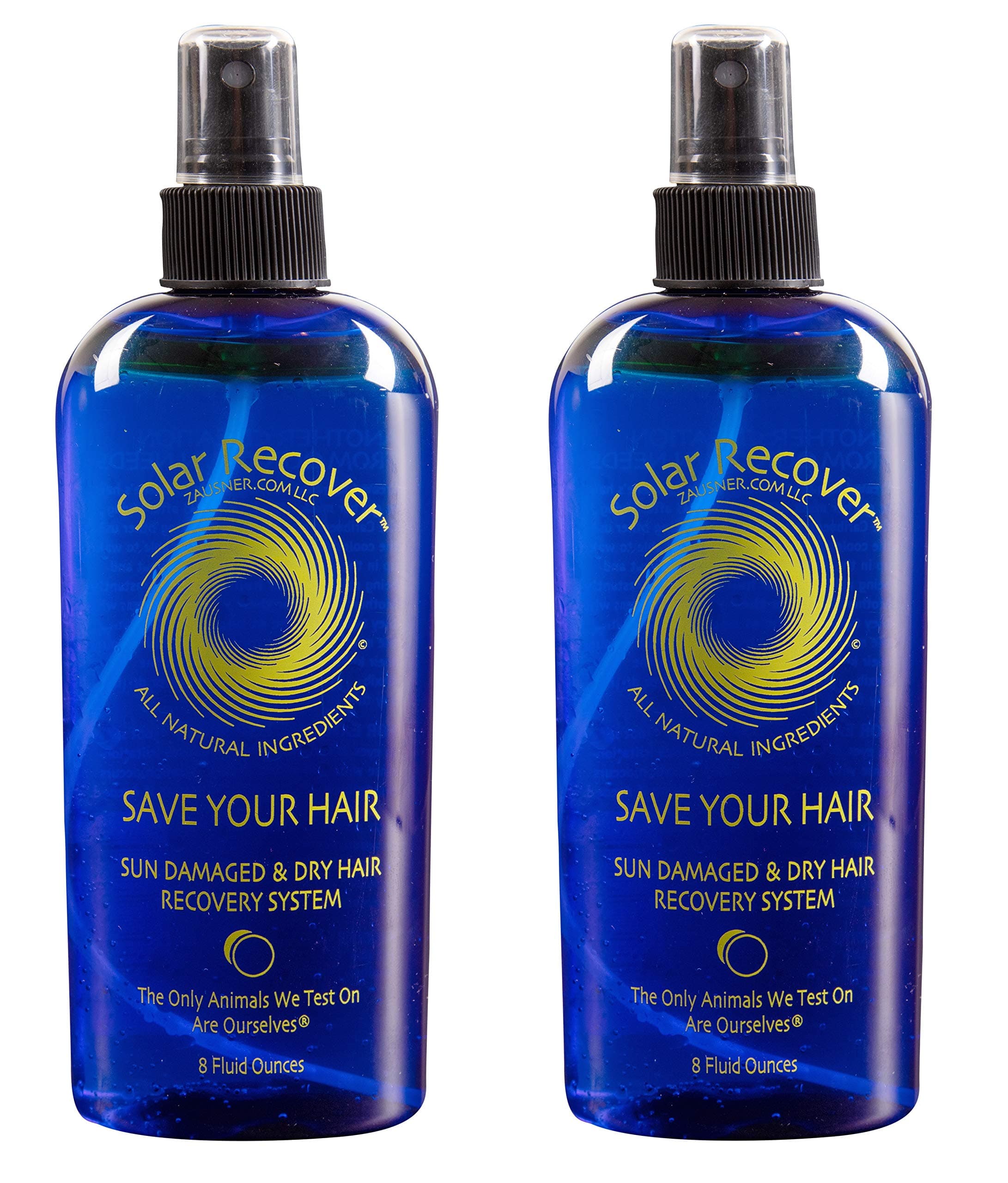 Solar RecoverAll Natural Hair Leave-In Conditioner and Detangler Spray (2 pack) - Hydrating and Moisturizing for Sun Damaged Hair - Lavender Scent