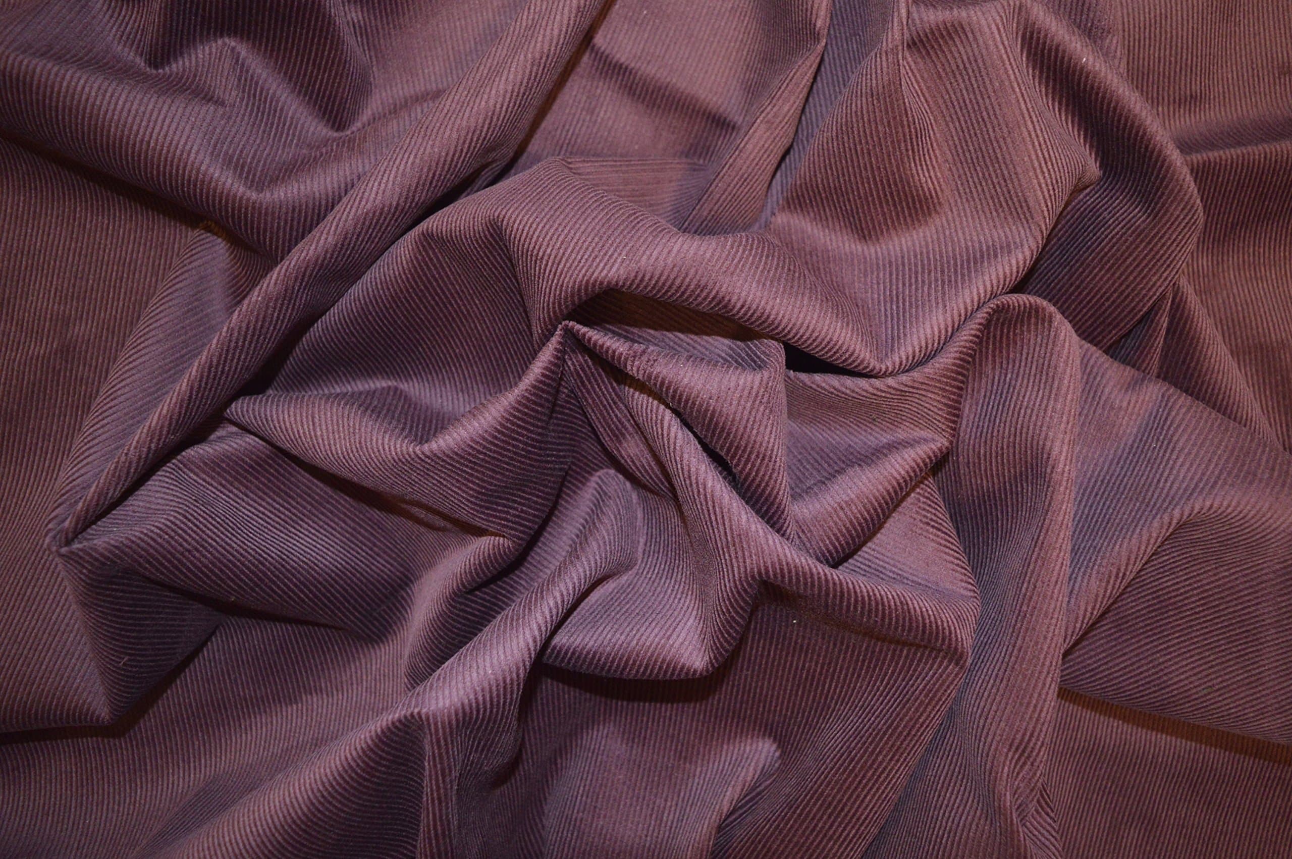 Brunswick Mills CORDUROY BURGUNDY 11 WALE FABRIC 100% COTTON 58" / 145CM WIDTH BY THE METRE