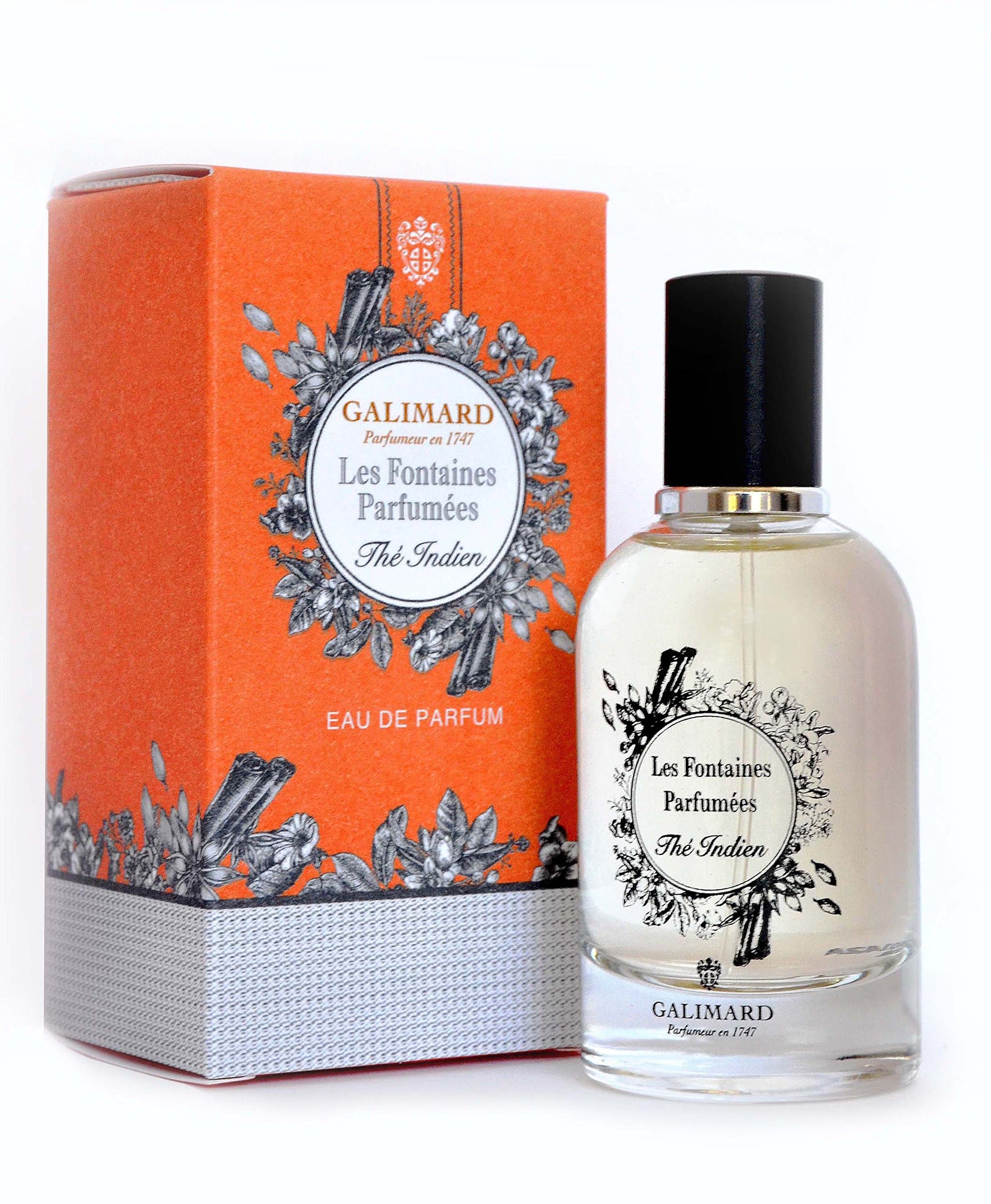 Thé Indien - Indian Tea, Eau de Parfum Atomizer, 1.7 fl oz, Fragrance for Women, Made in France, Perfumer since 1747, INTENSITY Level 2 (see below)