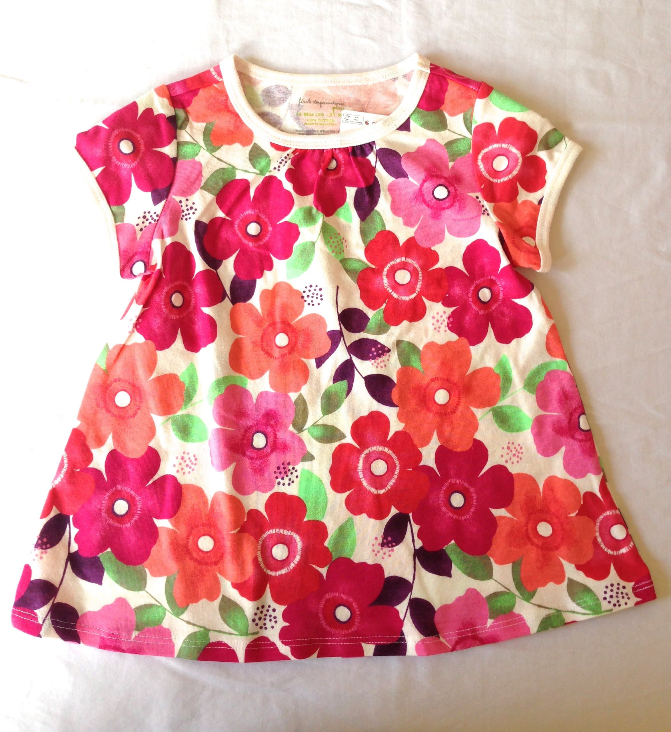 First Impressions Baby Shirt, Baby Girls A-line Top (Size 18months)