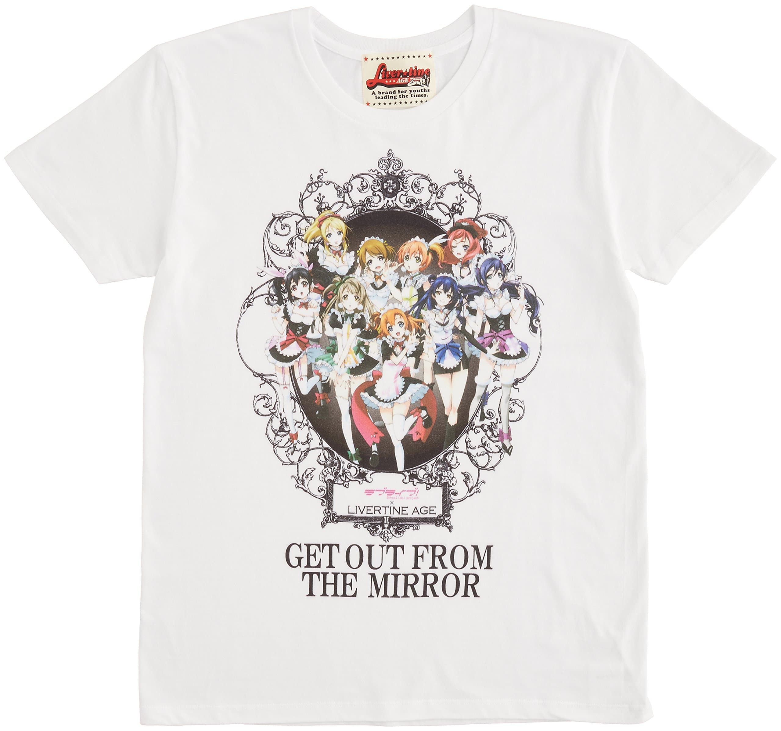 Love Live ~ LIVERTINE AGE Love Live T-shirt MIRROR type White Size: M
