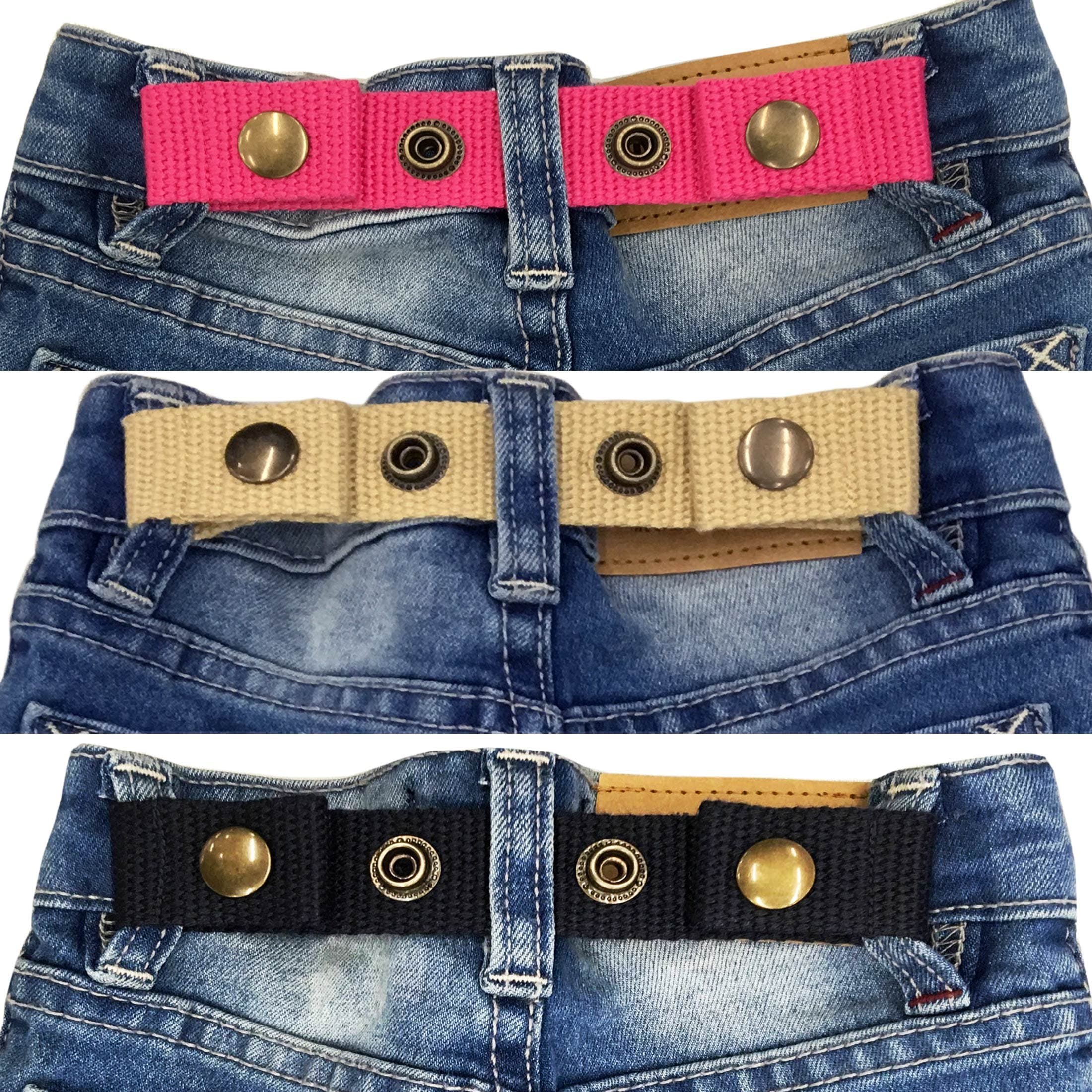 Sister Selected Little Toddler Waist Belt for Boys+Girls Big Baby Kids Snap Belts Canvas No Buckle/Not Elastic/Non Stretch.