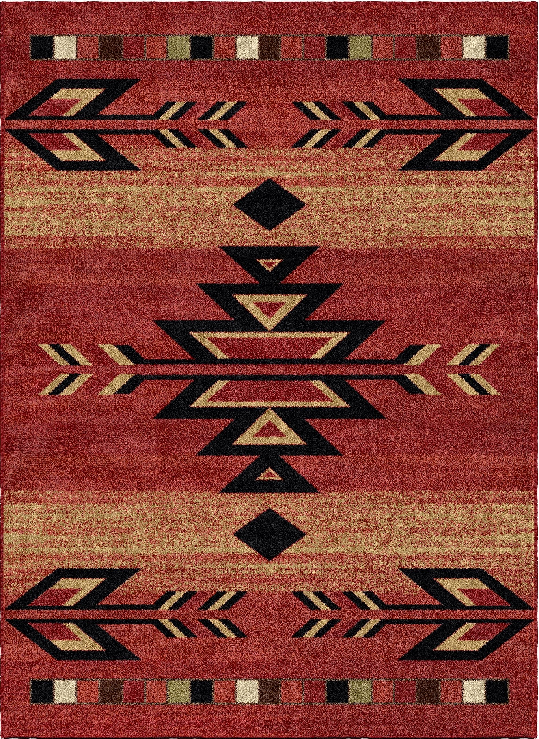 Mayberry Rugs Rio Grande Area Rug, 7'10"x9'10", Red