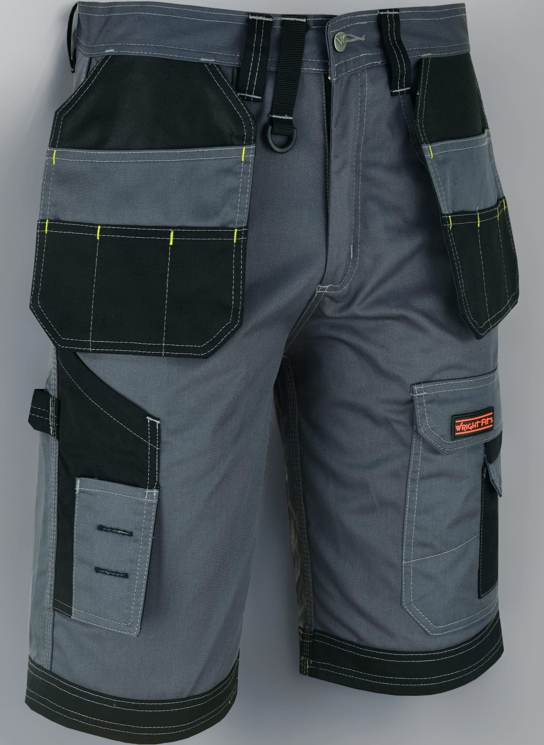 Men Holster Work Shorts - Heavy Duty Safety Combat Cargo Summer Shorts - Multi Pockets - Triple Stitched - Durable Workwear