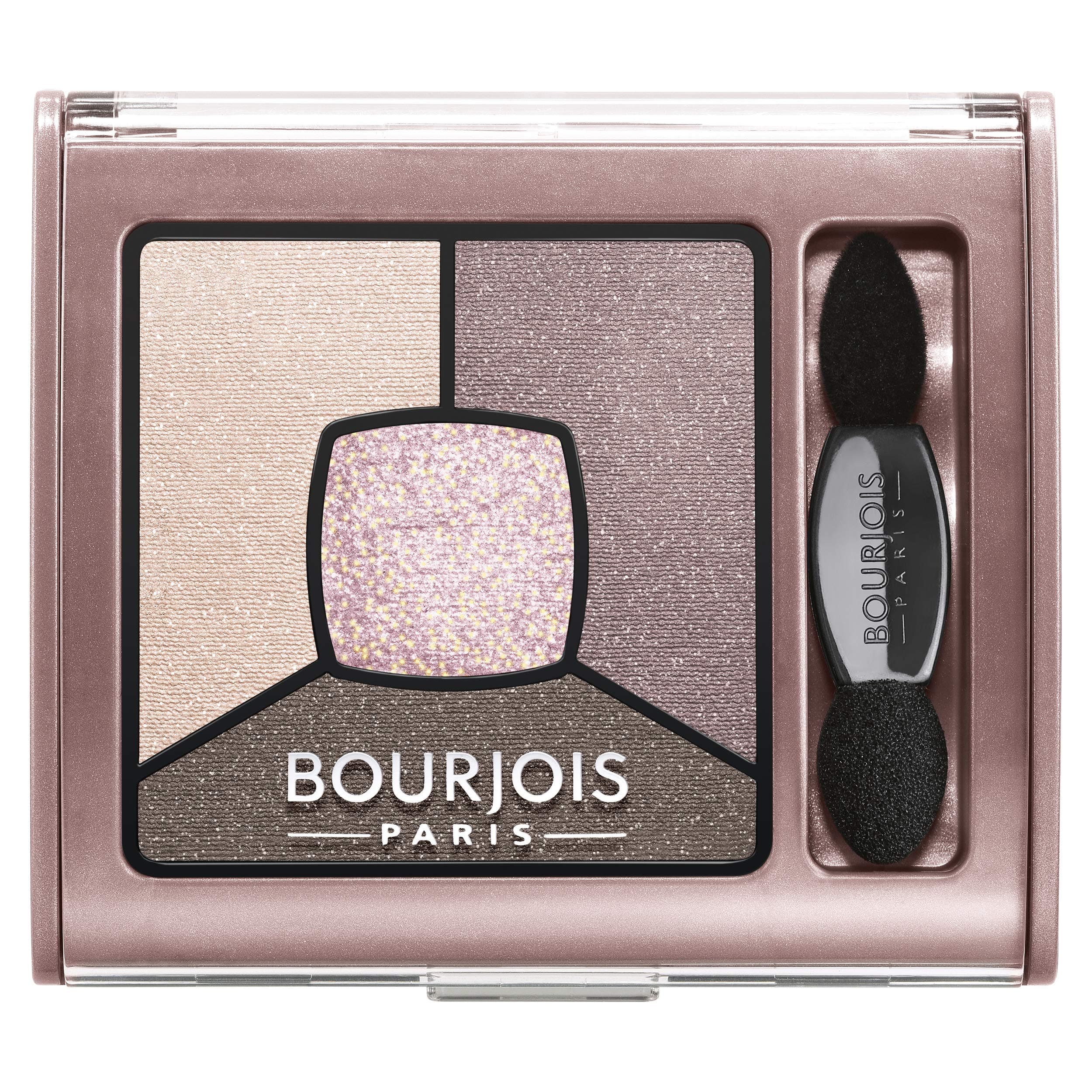 Bourjois Smoky Stories Quad Eyeshadow Palette, 02 Over Rose, 0.11 Ounce