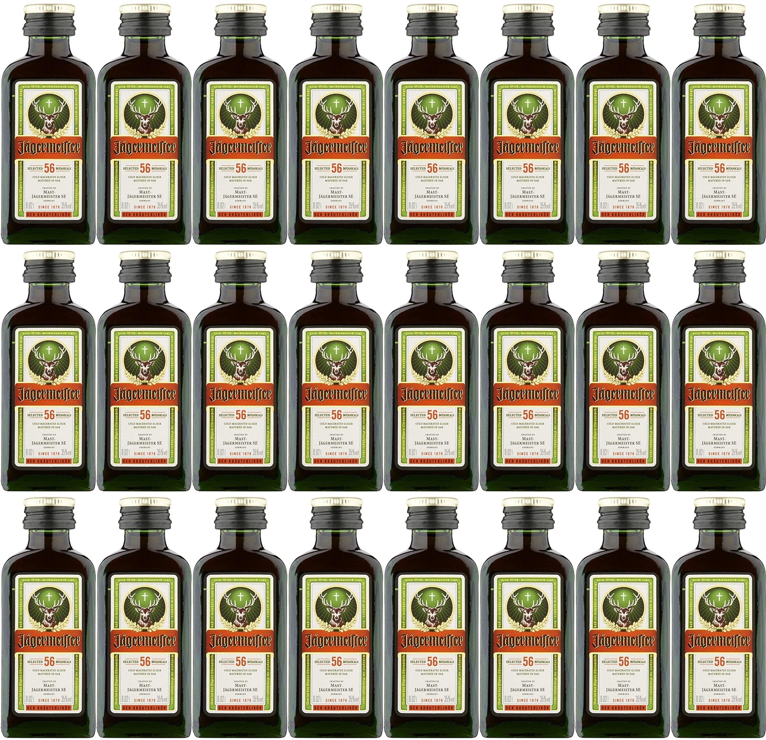 Jagermeister herbal liqueurs Miniature / 35% / 24x2cl / 2cl