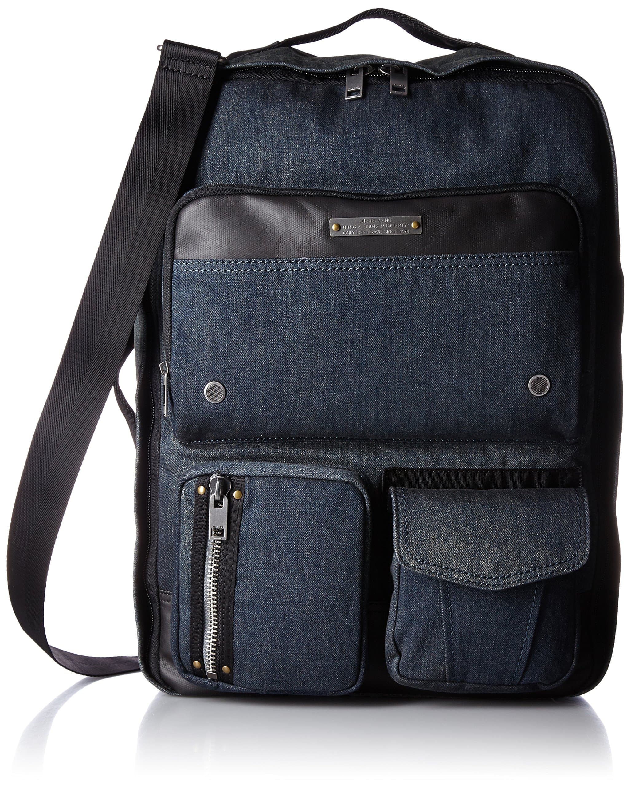Diesel Men's Super Denim Gear Backpack, Heather, One Size