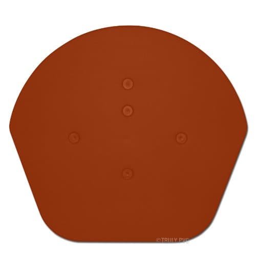 1 x Terracotta Klober Domed End Cap - Uni-Dry or Uni-Click - Mortar Free end Tile for Gable/Apex Roof.