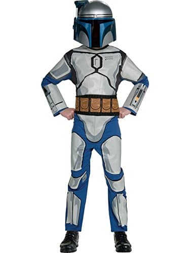 Star Wars Costume, Kids Jango Fett Costume Style 1, Large, Age 8 - 10, HEIGHT 4’ 8” - 5'