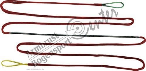Bowstring, Dacron String 18 Cord for Bow Length 60 Inch, Long Bow, Recurve Bow - Red