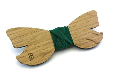 GIGETTO Woman's Wooden Bow Tie, Handmade, Wood Bowtie, Wedding, Party, Girl Fashion. Gift Box. Limited Edition "DREAMS"