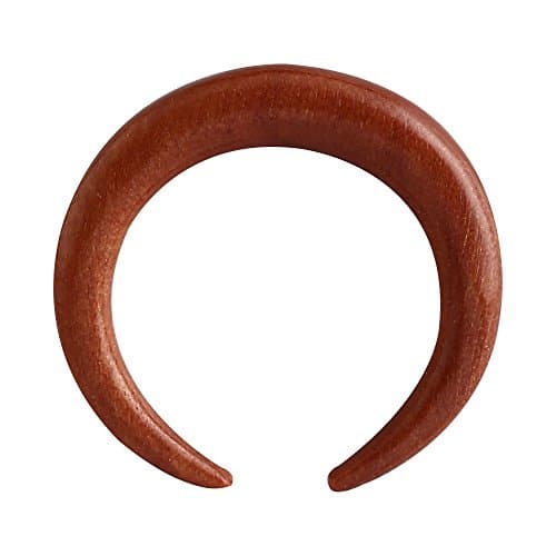 Wooden Tapered Claw for Stretching Ear Lobes - Ear Gauges - Stretched Lobe Expander (Rose Wood - 8mm)