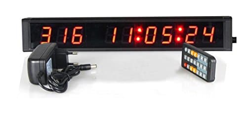 BTBSIGN LED Countdown 1'' Red 9 Digits Mini For Special Event