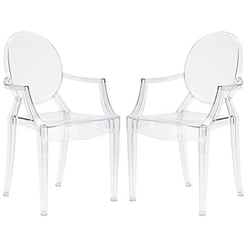 Chair Furniture™ Design Elizabeth Ghost Armchair (Pack of 2) High Quality