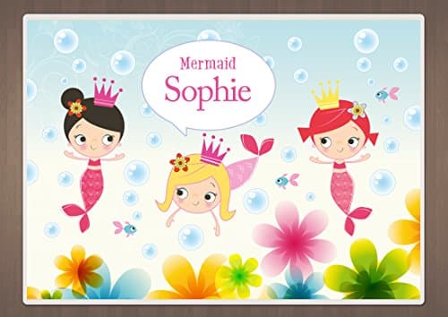 Personalised Children's Placemat - Little Mermaids