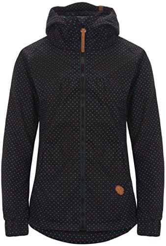 Alife & Kickin “Black Mamba” women's transitional jacket, wind-breaker, hooded with polka dots