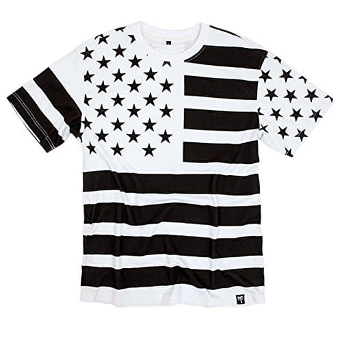 BLVD Supply Men's Trap Flag SS T Shirt White XL