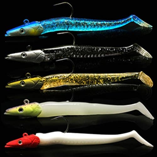 SUDOOK Fishing Lures Baits Jigs Sinking Metal Spoons Micro Jigging Bait with Treble Hook for Saltwater Freshwater Fishing 5Pcs