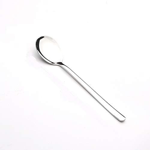 Stainless Steel Banquet Serving Long Flat Handle Stirring Spoons, Set of 4