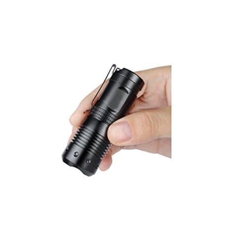 Skysted X2 The Smallest Original Cree XM-L2 U2 U3 LED 700LM Super Mini EDC 3 Modes CR123A Rechargeable Flashlight With Clip & Keychain Hole & Magnetic Cap & Water Resistant