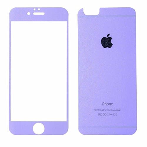 Cool Idea Tempered Glass Screen Protector Decal Sticker Skin for Iphone 5/iphone 5s (violet)