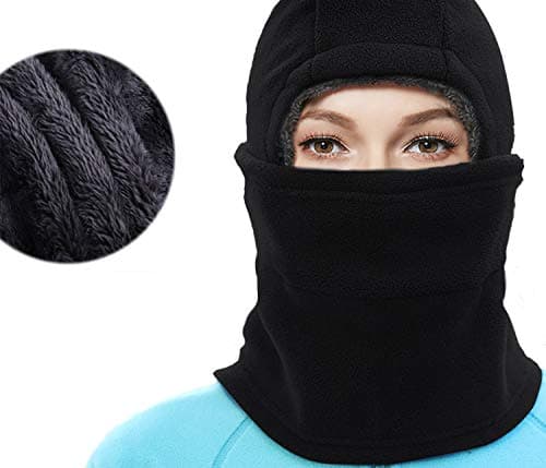 YQJYS Balaclava Ski Mask-Plus Velvet Keep Warm Tactical Hood-Mask Neck Lengthen