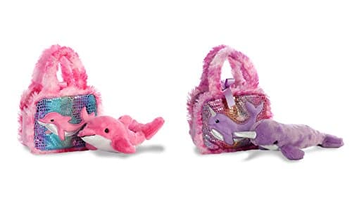 Aurora Fancy Pals Pet Carrier Set of 2 - Narwhal and Dolphin